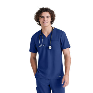 Prague - Tunique col V - Homme - Grey’s Anatomy Evolve Grey’s Anatomy Bleu Marine / XL
