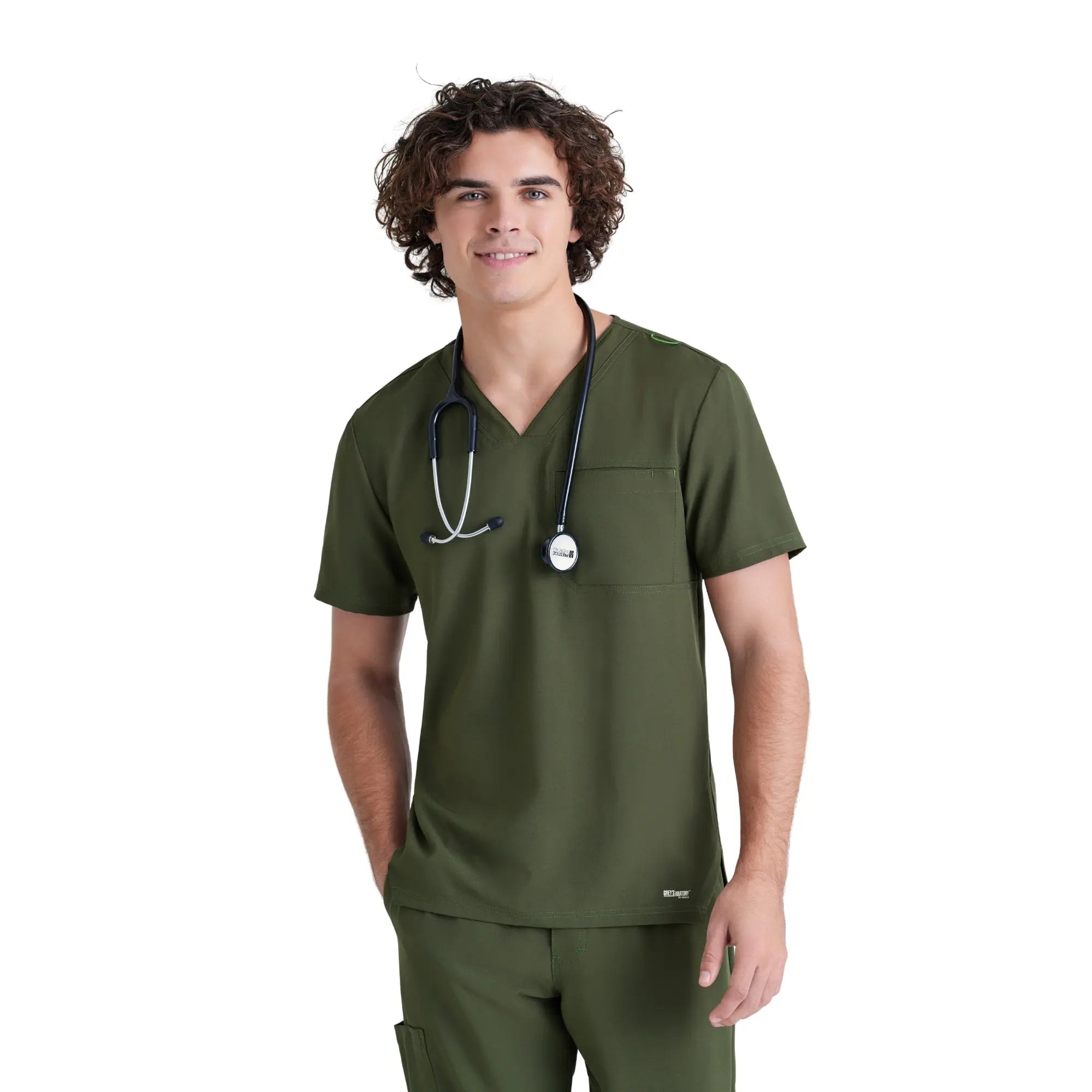 Prague - Tunique col V - Homme - Grey’s Anatomy Evolve Grey’s Anatomy Vert Olive / XL