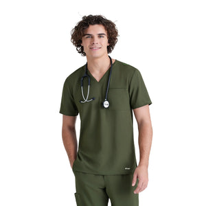 Prague - Tunique col V - Homme - Grey’s Anatomy Evolve Grey’s Anatomy Vert Olive / XL