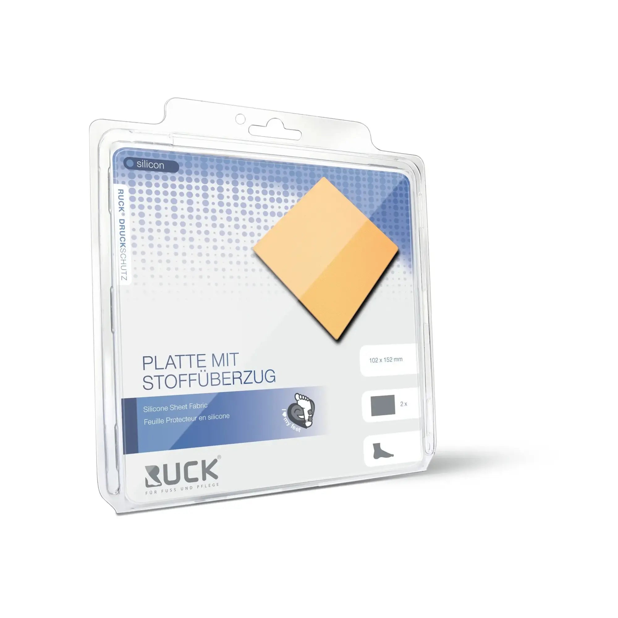 Protection en silicone - Plaque avec revêtement tissu - 2 pièces - Ruck Ruck