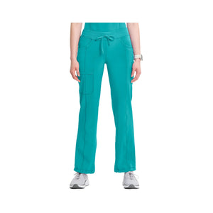 Quimper - Pantalon droit cordon de serrage - Femme - Cherokee Cherokee Medical Uniforms Bleu-Canard-3XL