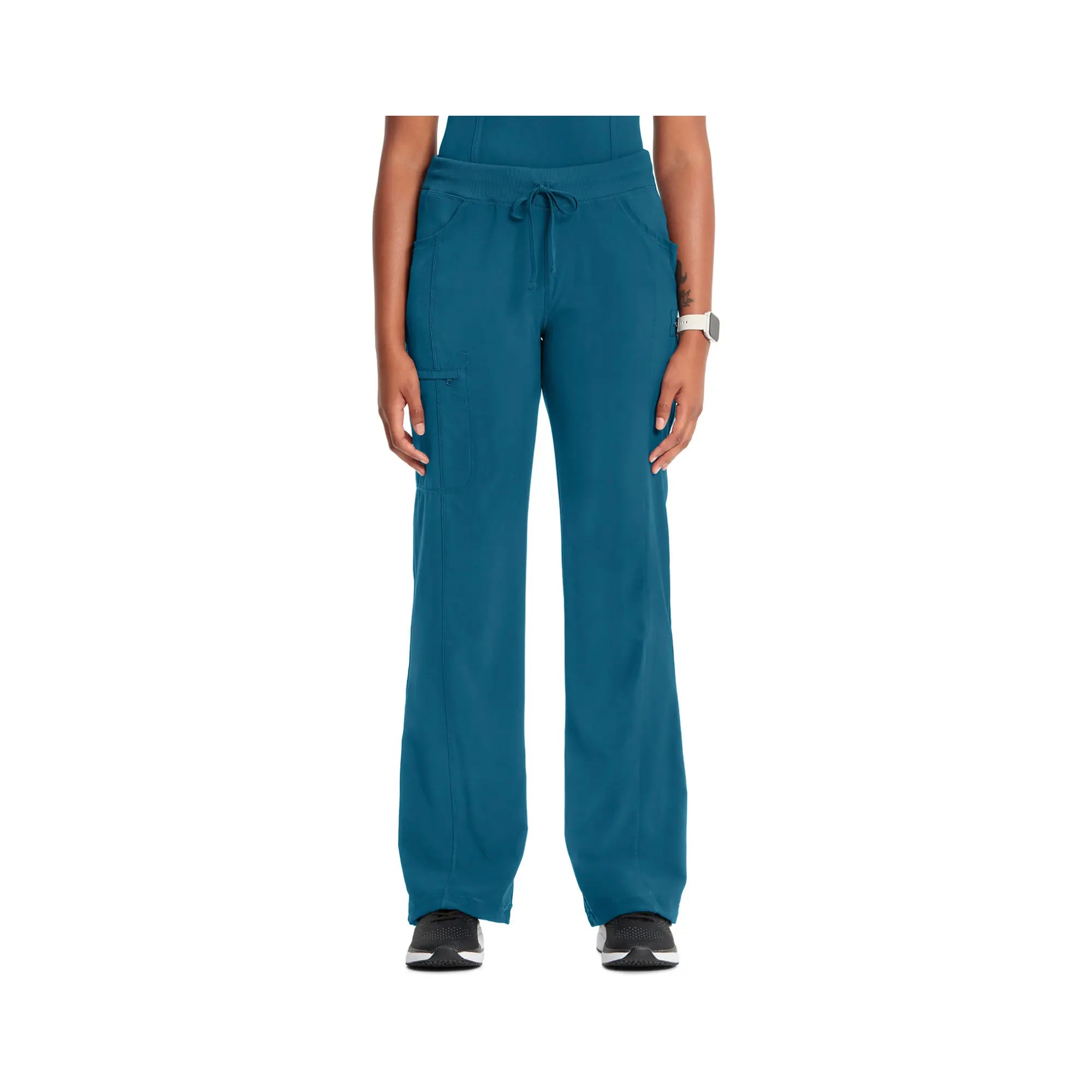 Quimper - Pantalon droit cordon de serrage - Femme - Cherokee Cherokee Medical Uniforms  Bleu-Caraïbes-3XL