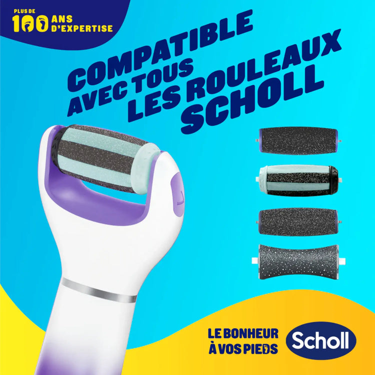 Râpe de Pédicurie Électrique 2 en 1 - Exfoliante et Lissante - Scholl Scholl