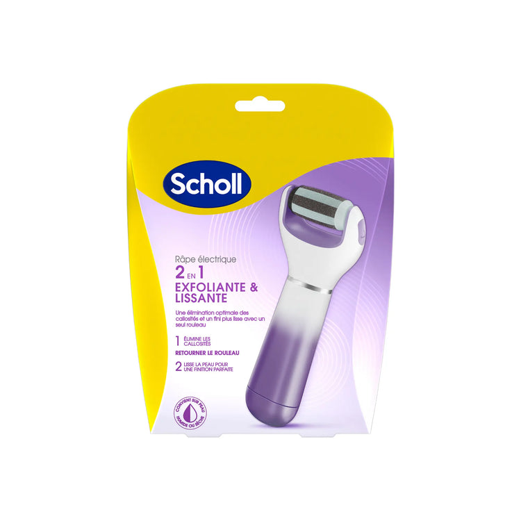 Râpe de Pédicurie Électrique 2 en 1 - Exfoliante et Lissante - Scholl Scholl