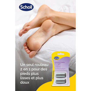 Recharge Rouleau 2 en 1 Exfoliant et Lissant - Râpe de Pédicurie Électrique - Scholl Scholl