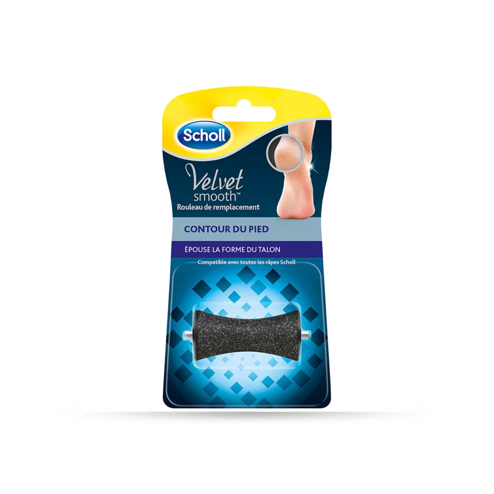 Recharge Rouleau Contour - Râpe de Pédicurie Électrique - Velvet Smooth - Scholl Scholl