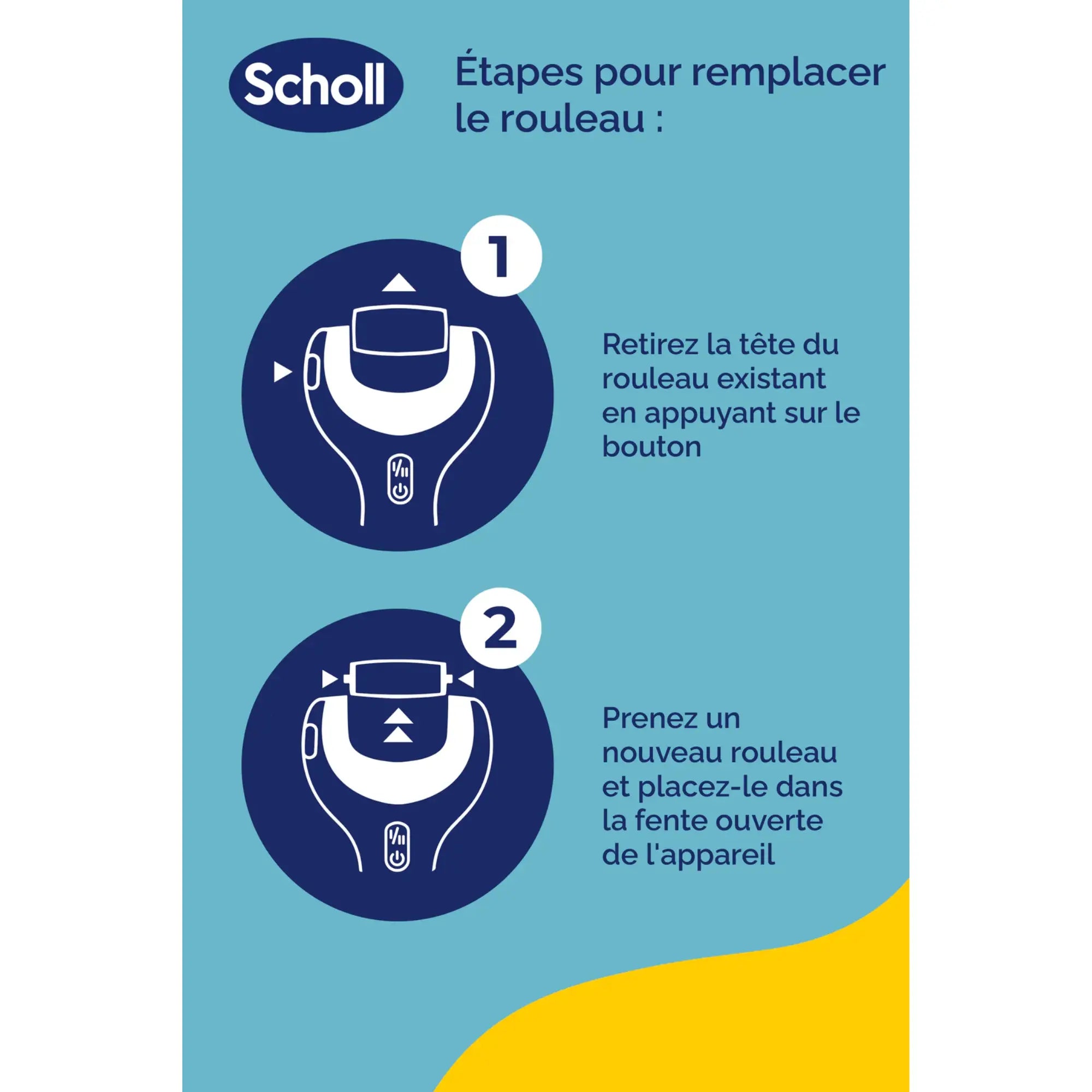 Recharge Rouleau Grain Extra-Exfoliant - Râpe de Pédicurie Électrique - Velvet Smooth - Scholl Scholl