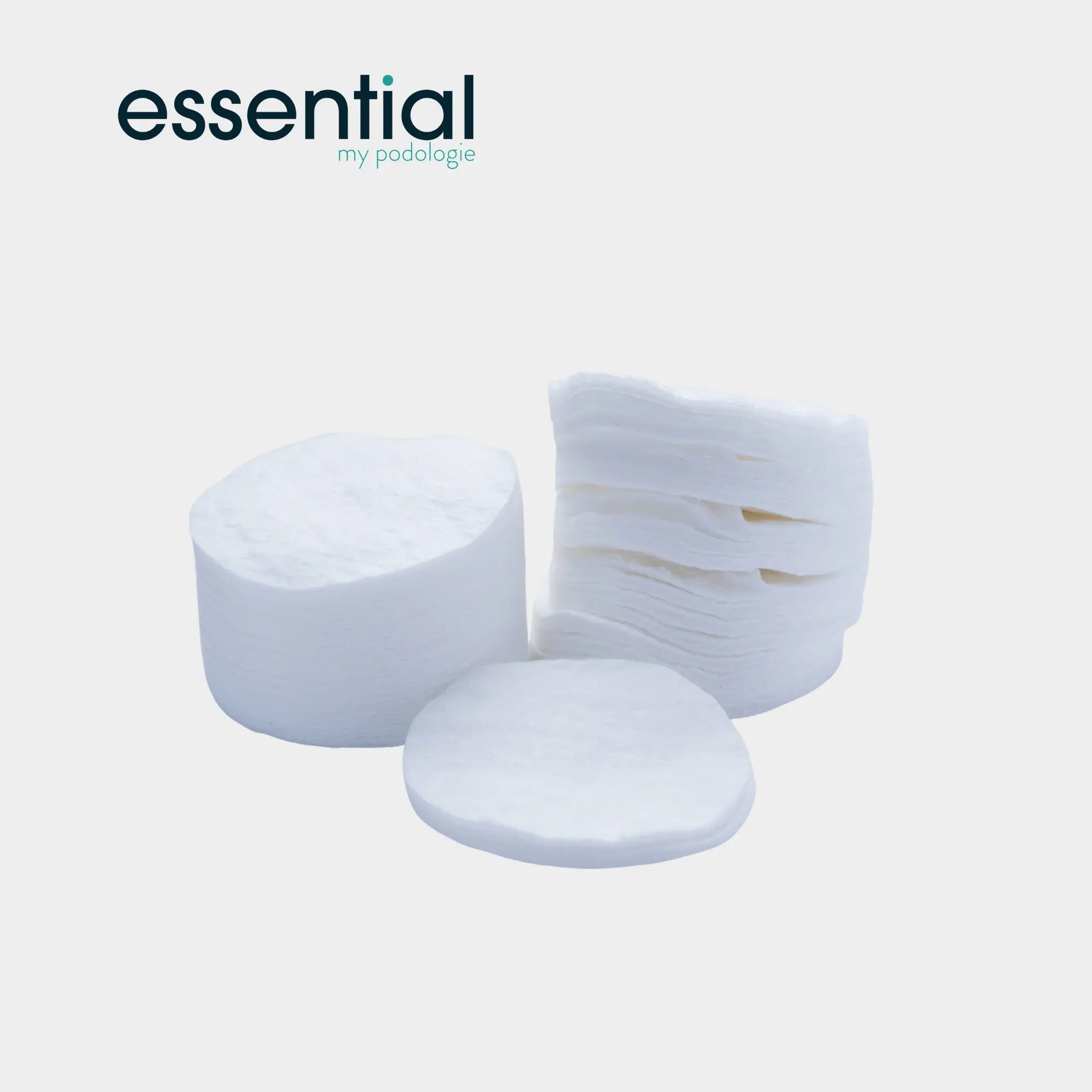 Sachet de 80 disques de coton blanchi