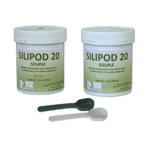 Silicone orthoplastie - Dureté souple - Shore A 20 - Silipod J3M Diffusion