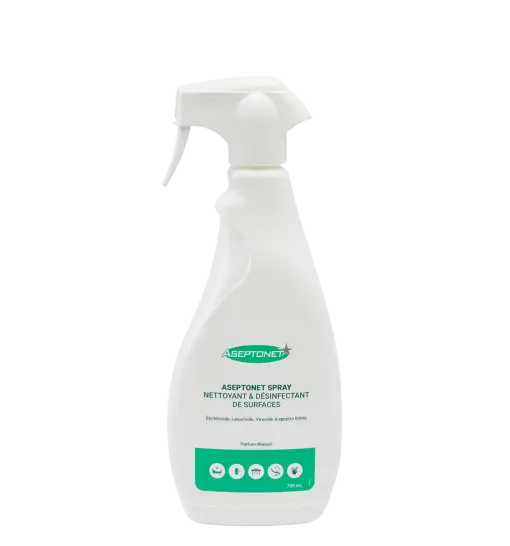 Spray nettoyant désinfectant surfaces et DM 750ml - ASEPTONET Aseptonet
