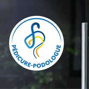 Sticker vitrine Pédicure-Podologue ONPP - Pour votre cabinet de podologie My Podologie Diamètre-60-cm-Extérieur