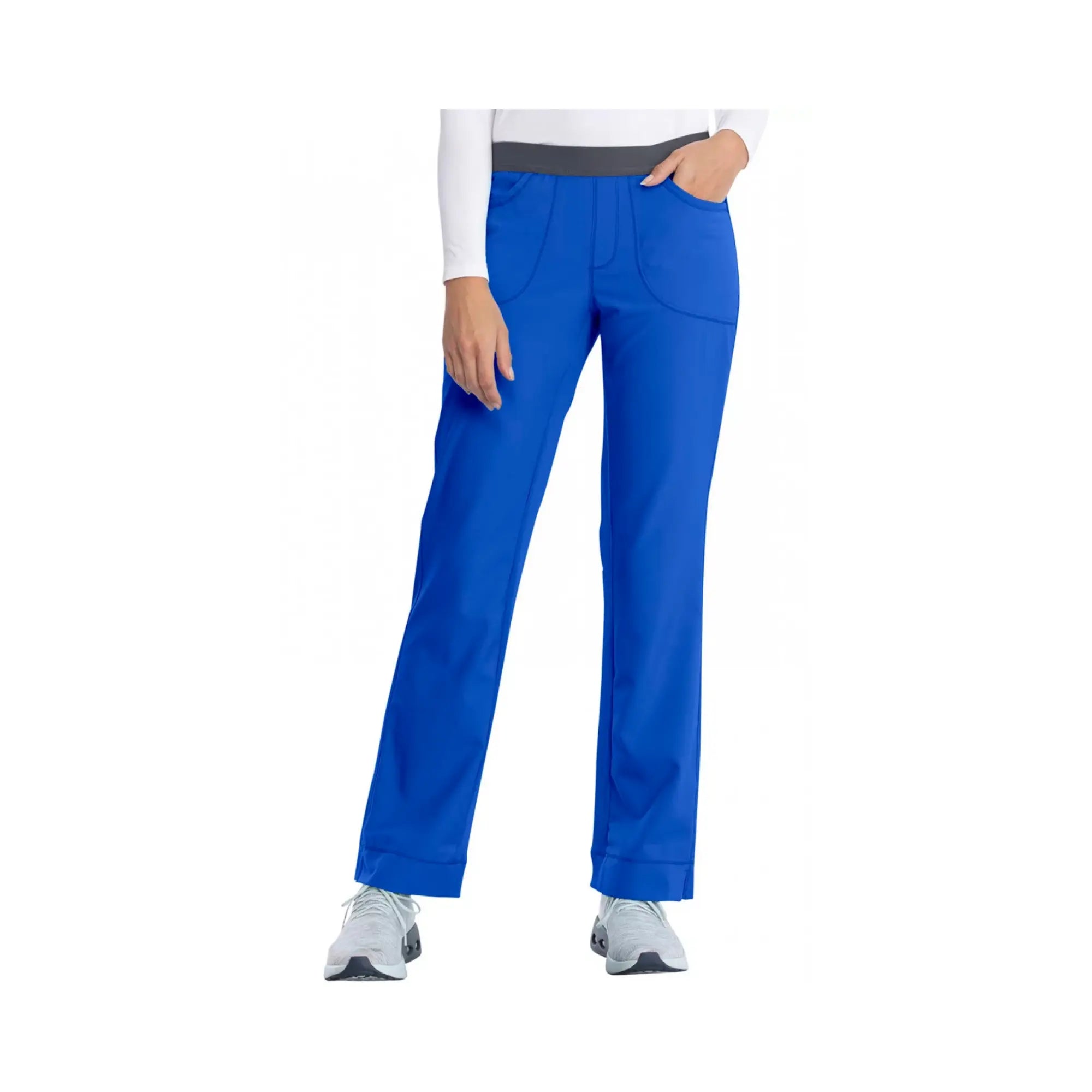 Tosse - Pantalon slim médical - Femme - 4 poches - Cherokee - Couleur 1 My Podologie Bleu-Roi-XXXL