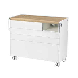 Unité de Podologie "Room Move" - Taille L - Ruck Ruck Chêne-3-compartiment-micromoteur-à-droite-Cercle-X