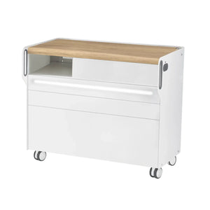 Unité de Podologie "Room Move" - Taille L - Ruck Ruck Chêne-3-avec-LED-compartiment-micromoteur-à-gauche