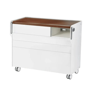 Unité de Podologie "Room Move" - Taille L - Ruck Ruck Noyer-3-compartiment-micromoteur-à-droite-Non