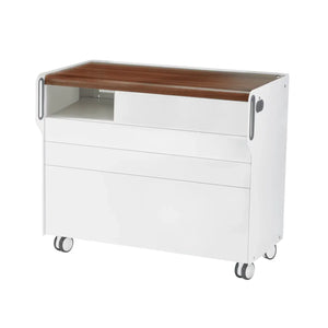 Unité de Podologie "Room Move" - Taille L - Ruck Ruck Noyer-3-compartiment-micromoteur-à-gauche-Cercle-X