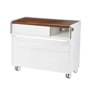 Unité de Podologie "Room Move" - Taille L - Ruck Ruck Noyer-3-avec-LED-compartiment-micromoteur-à-droite