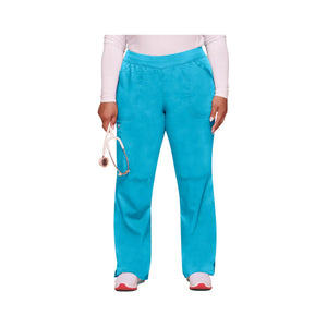 Villeurbanne - Pantalon droit taille mi-haute - Femme - Cherokee Cherokee Authentic Workwear Bleu-Turquoise-3XL