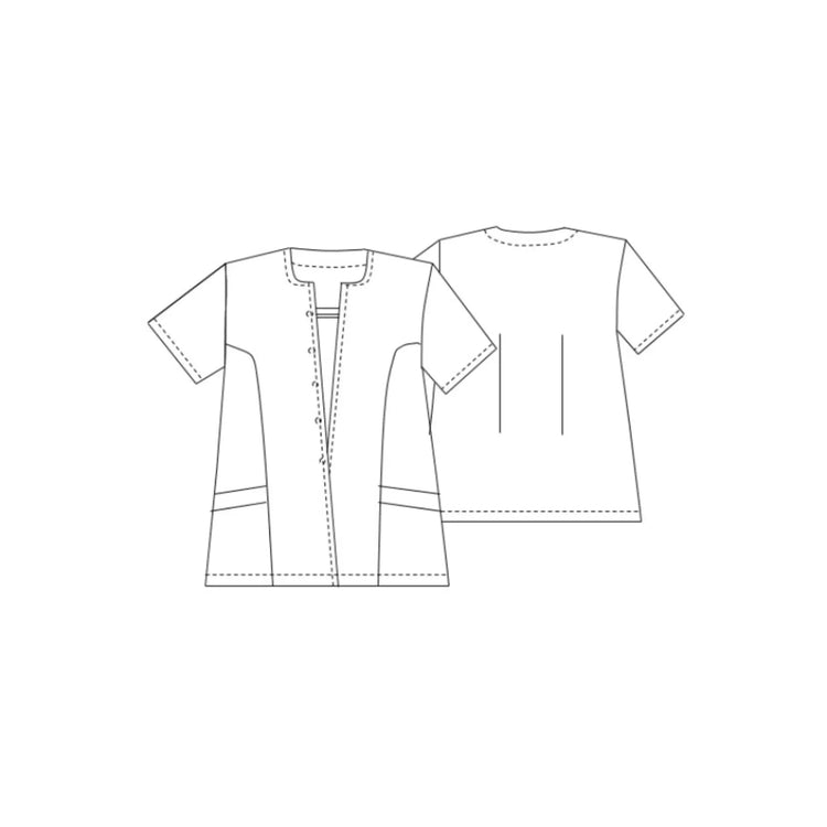 Violette - Tunique - Manches courtes - Femme - 75 cm