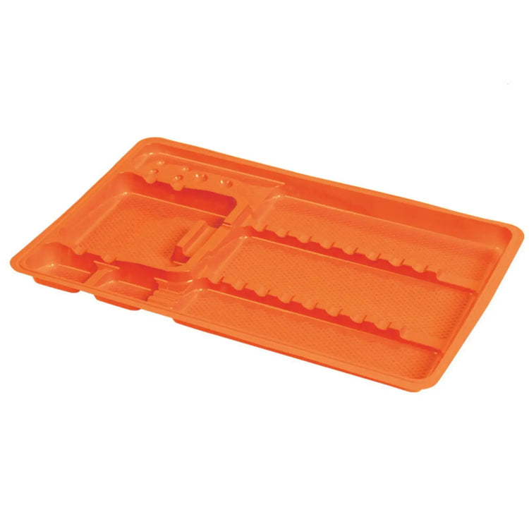 50 plateaux de soin à usage unique avec compartiments - 3 formats My Podologie  180-x-280-x-17-mm-Orange-Pamplemousse