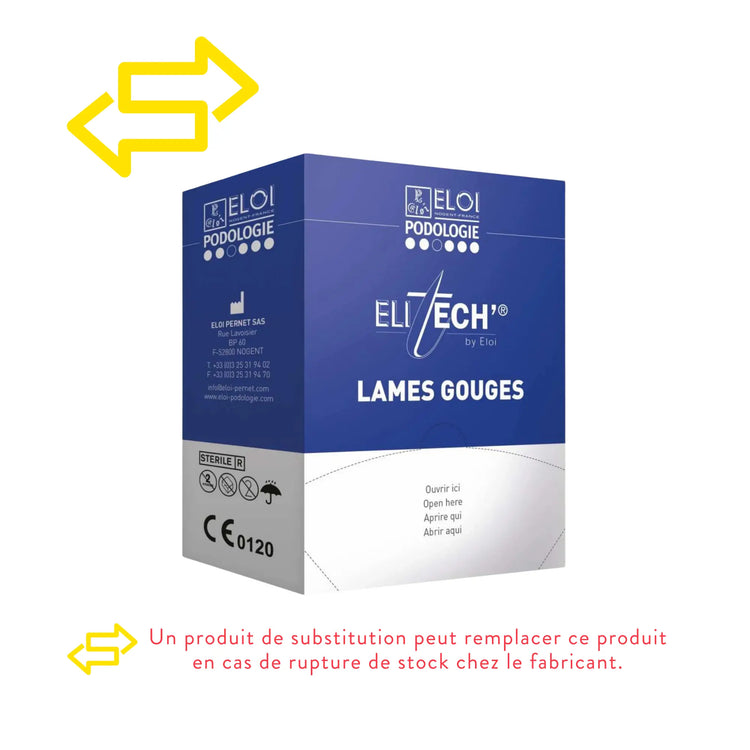 500 lames de gouges N°2 - Elitech by Eloi Eloi Podologie 