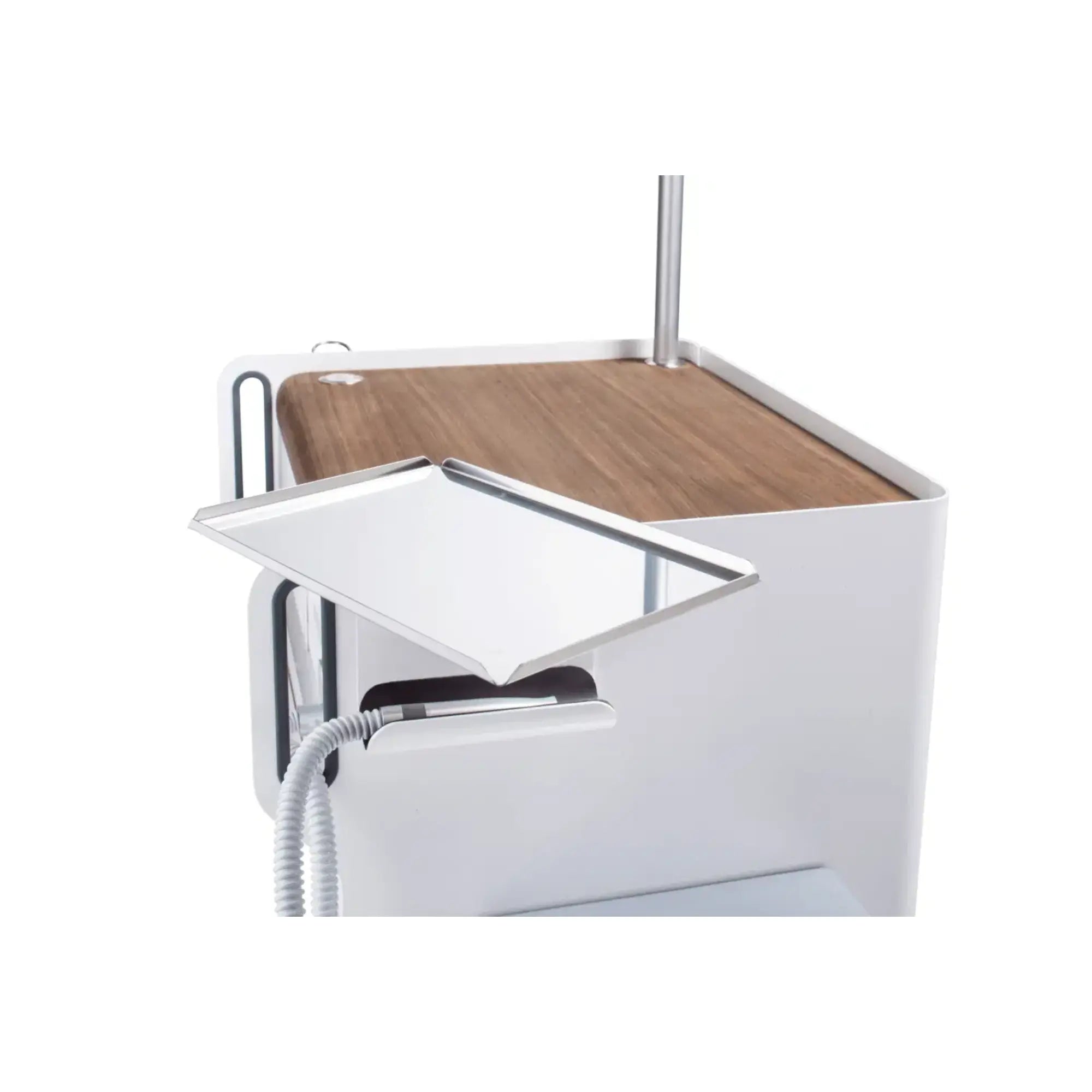 Accessoire Unit Room - Plateau à instruments en acier inoxydable pivotant - Ruck Ruck