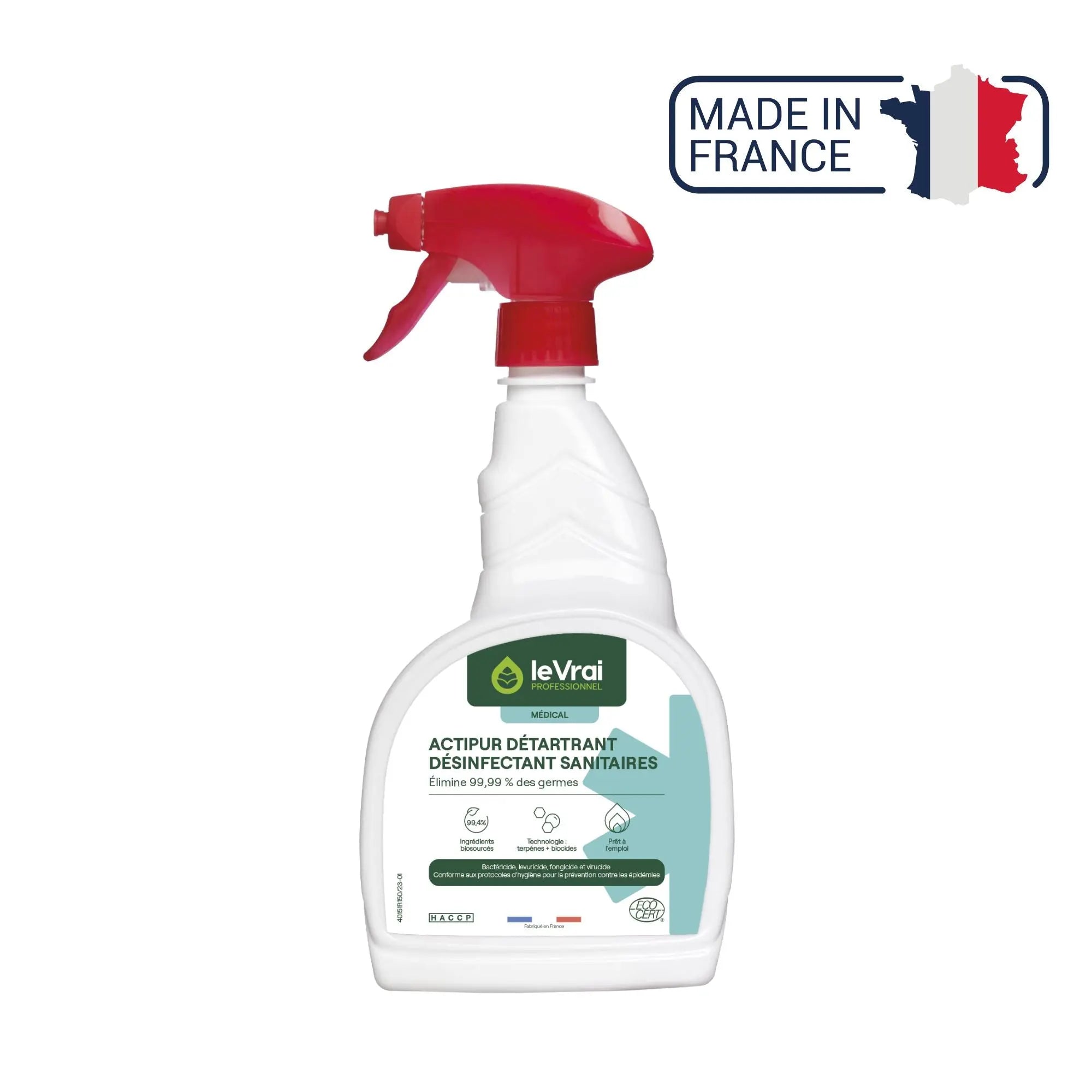 Actipur Détartrant Désinfectant Sanitaires - Deux contenances disponibles - Le Vrai Professionnel My Podologie