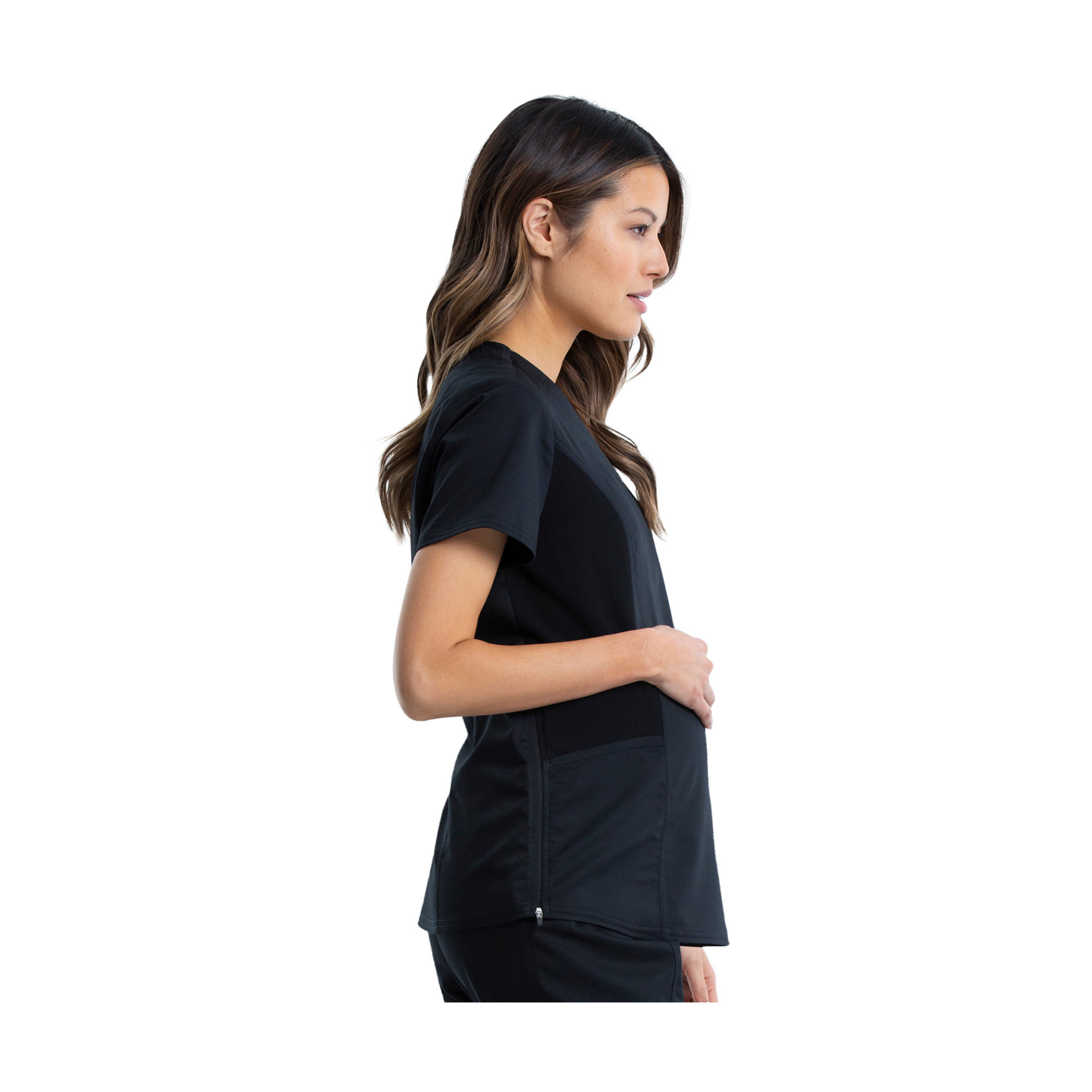 Ajaccio - Tunique maternité - Femme enceinte - Cache-cœur - Cherokee Cherokee Authentic Workwear  Noir-3XL