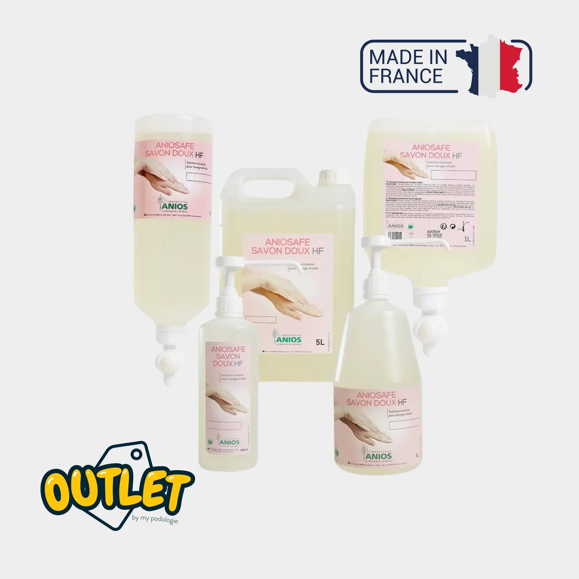 Aniosafe Savon doux Haute fréquence - Différents formats - Anios // Date courte Anios 