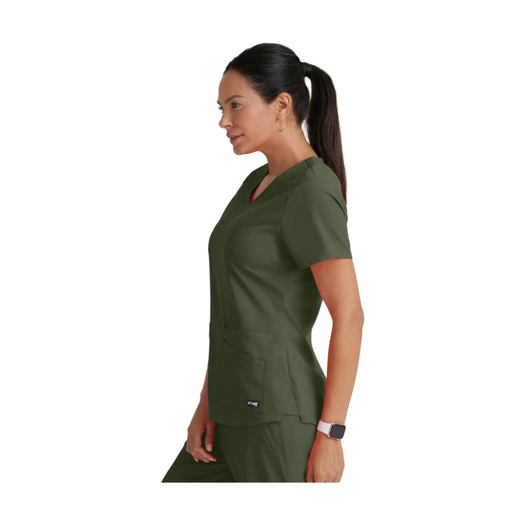 Aura - Tunique col V - Femme - Grey’s Anatomy Stretch Grey’s Anatomy 