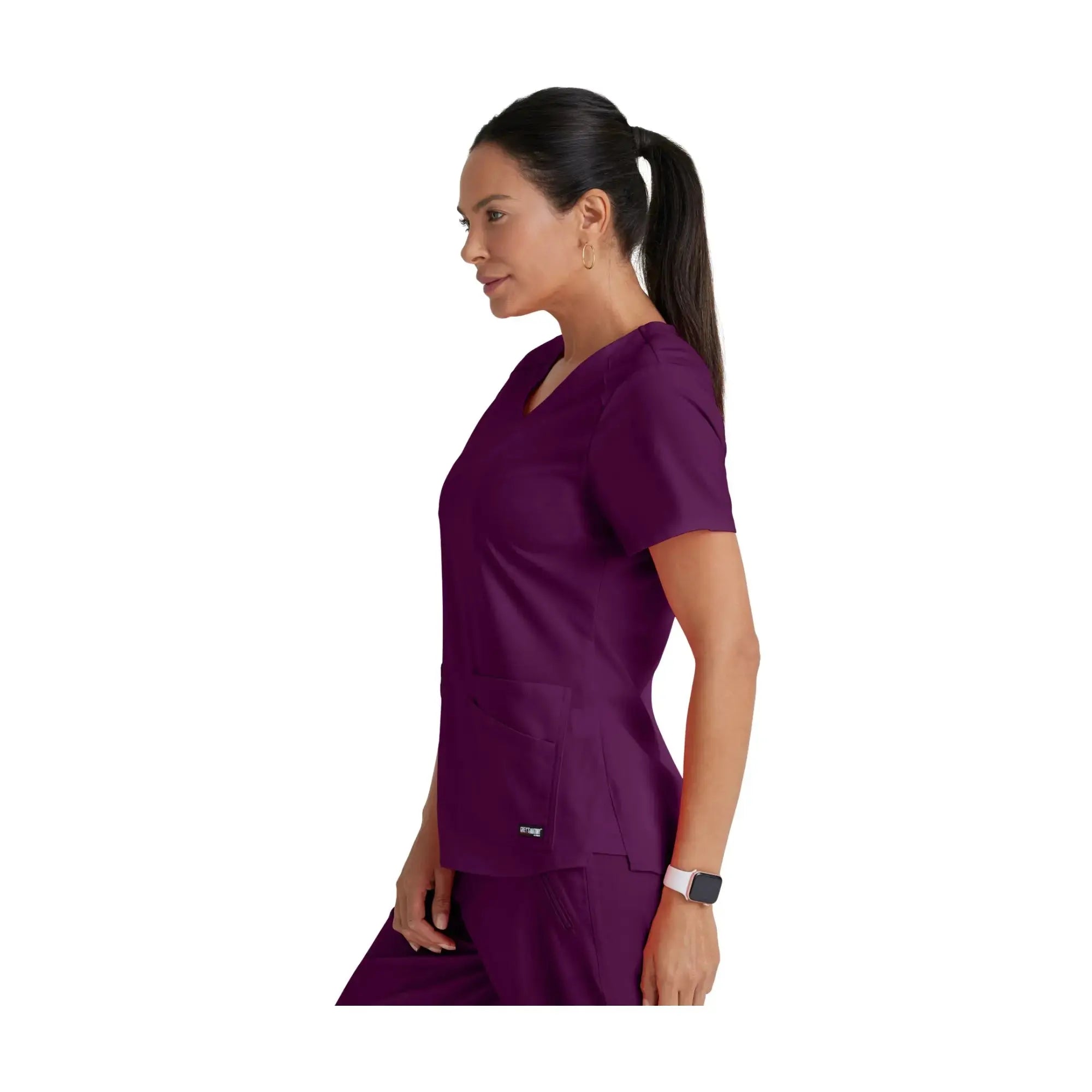 Aura - Tunique col V - Femme - Grey’s Anatomy Stretch Grey’s Anatomy  Vert Basilic / XL