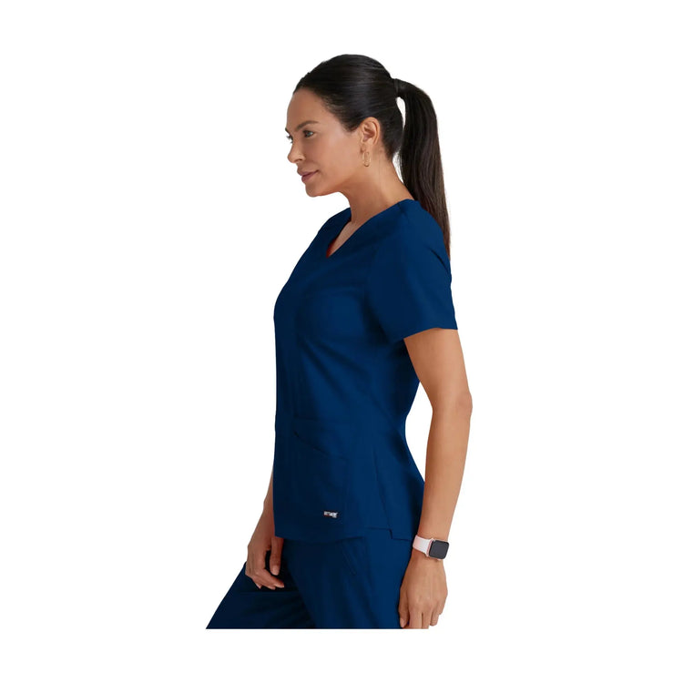 Aura - Tunique col V - Femme - Grey’s Anatomy Stretch Grey’s Anatomy 