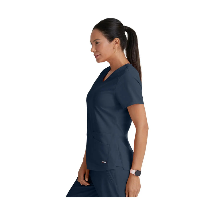 Aura - Tunique col V - Femme - Grey’s Anatomy Stretch Grey’s Anatomy 