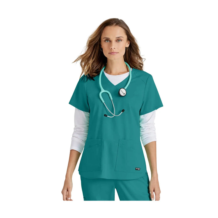 Aura - Tunique col V - Femme - Grey’s Anatomy Stretch Grey’s Anatomy 