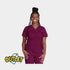 Cayenne Bordeaux - Taille S - Tunique cache coeur femme Cherokee // Fin de série Cherokee Authentic Workwear
