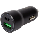 Podwójna ładowarka samochodowa USB 3.0 i USB-C