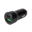 Podwójna ładowarka samochodowa USB 3.0 i USB-C