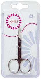 JOLETI Shiny Stainless Steel Curved Nail Scissors