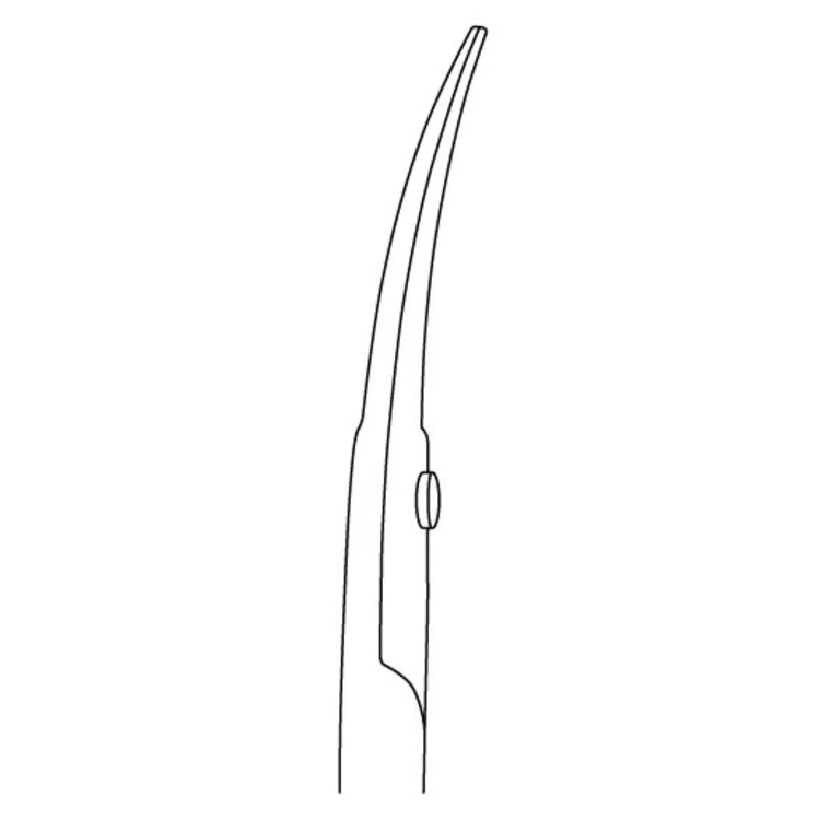 Ciseaux courbés à cuticules - Longueur : 9 cm - Ruck Ruck 