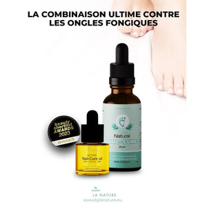 Combo Nail-Cure pour le soin des ongles mycosés 30ml + 4ml oil - By La Nature - My Podologie