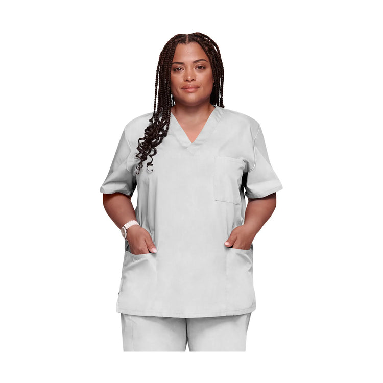 Dax - Tunique col V - Unisexe - Cherokee Cherokee Authentic Workwear  Blanc-3XL
