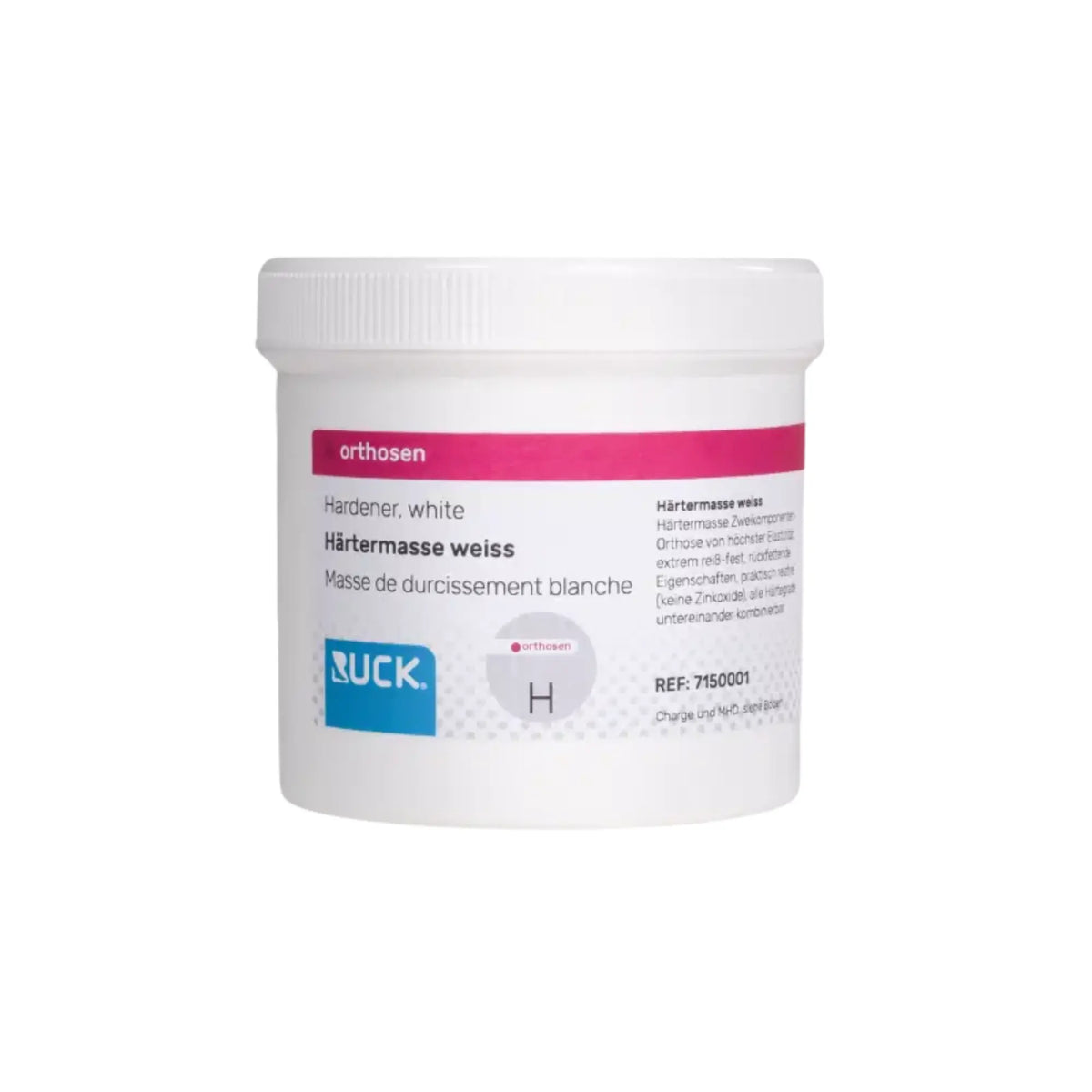 Durcisseur pour orthèses sur mesure - Blanc - 250g - Ruck Ruck 