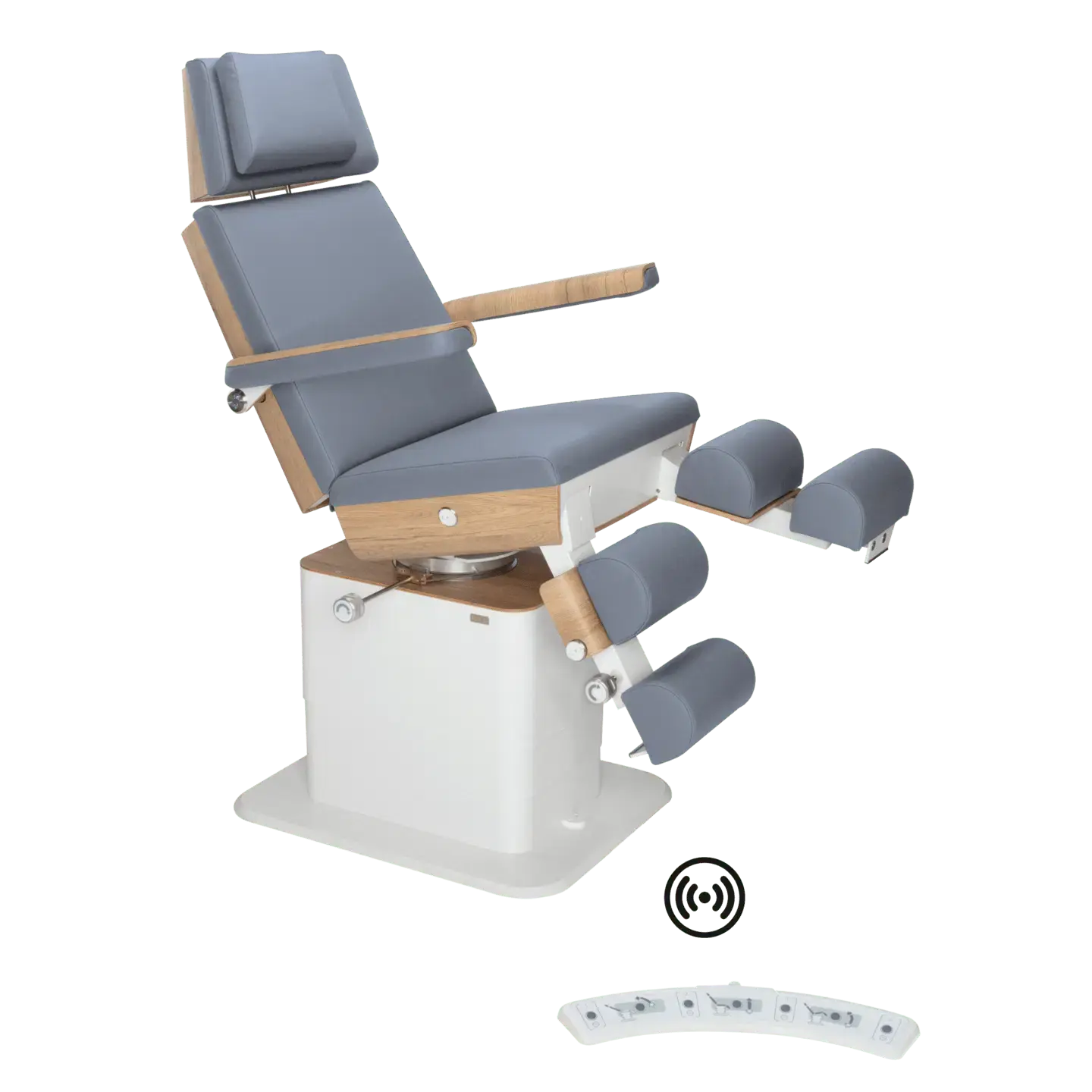 Fauteuil de pédicurie - MOON - Relevage électrique - Wifi - Ruck My Podologie  Océan-5-moteurs-Chêne