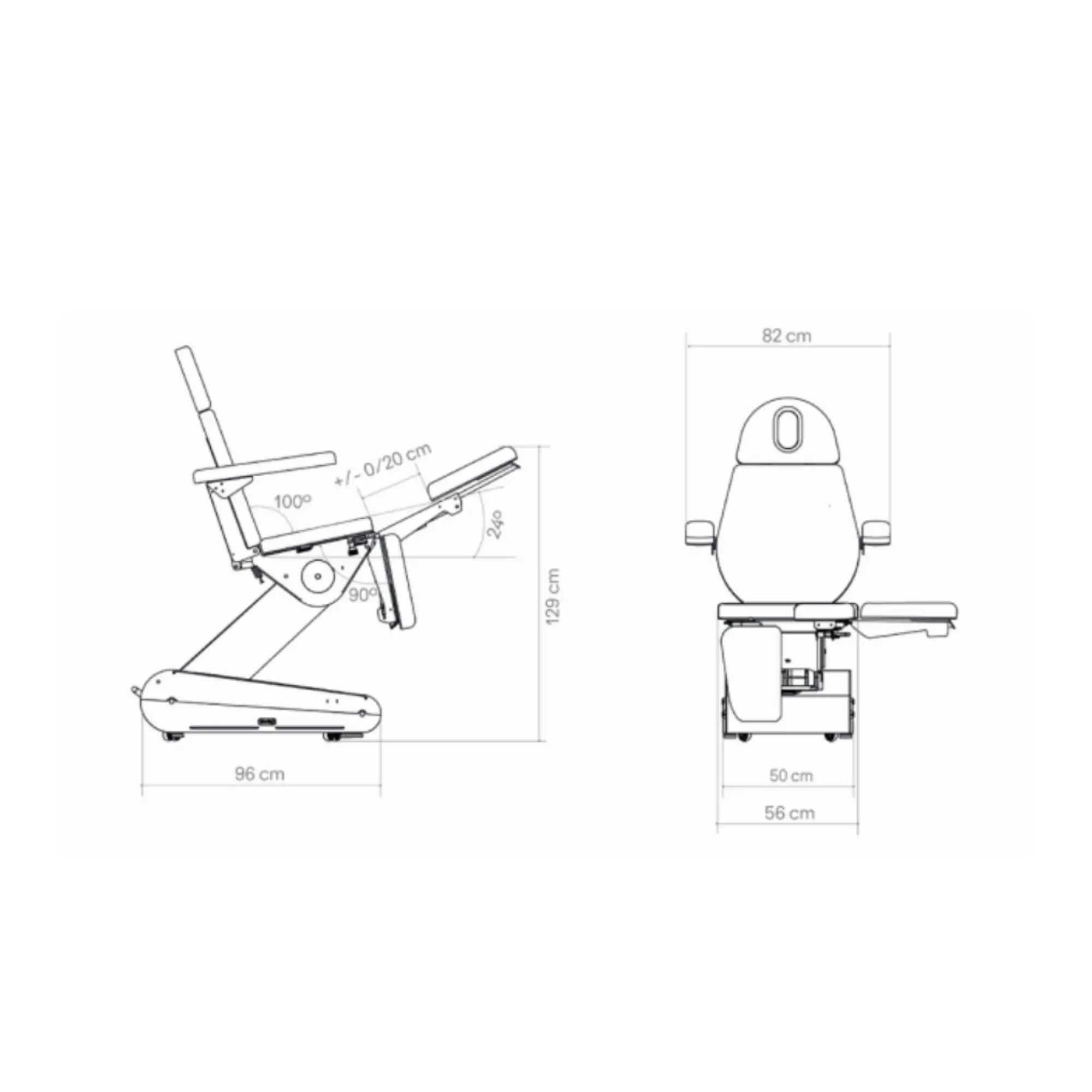 Fauteuil de pédicurie Électrique avec chauffage - 3 coloris - Swop P3 Up - Naggura Naggura 
