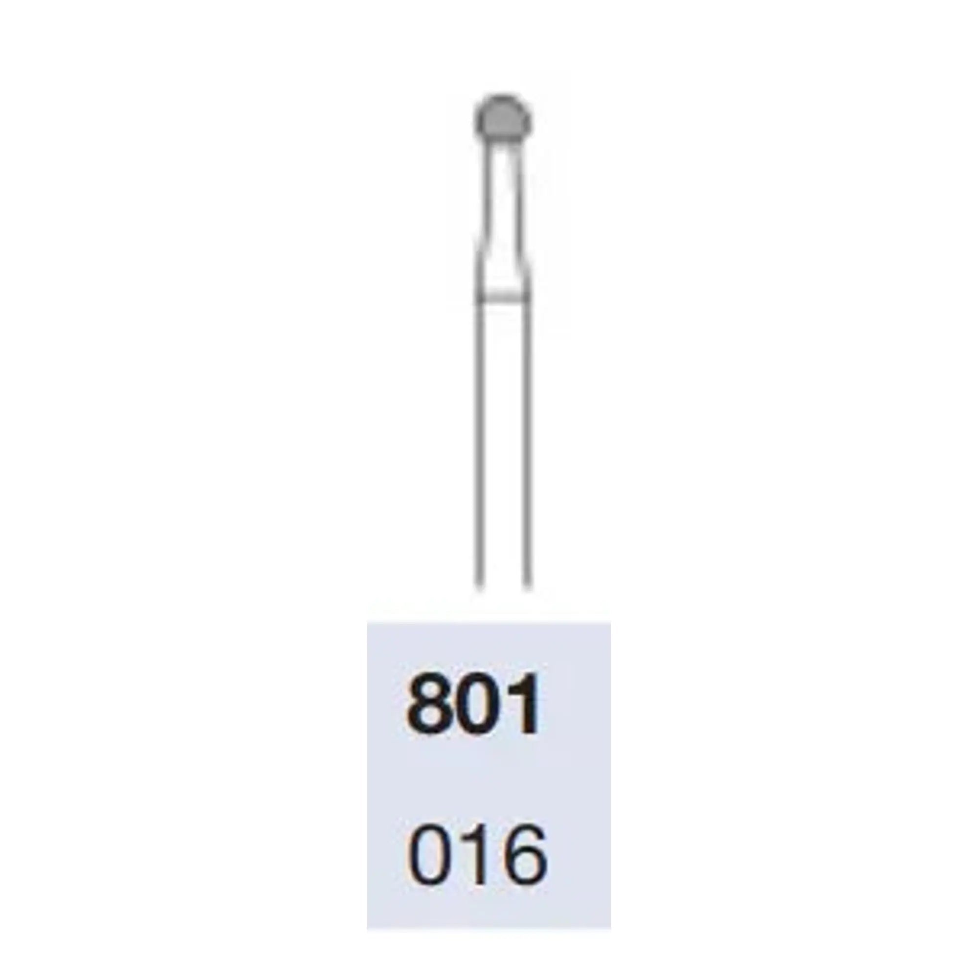 Fraise 801 Diamant - Enucléation et perçage d'ongle - 1,6 mm - My Podologie