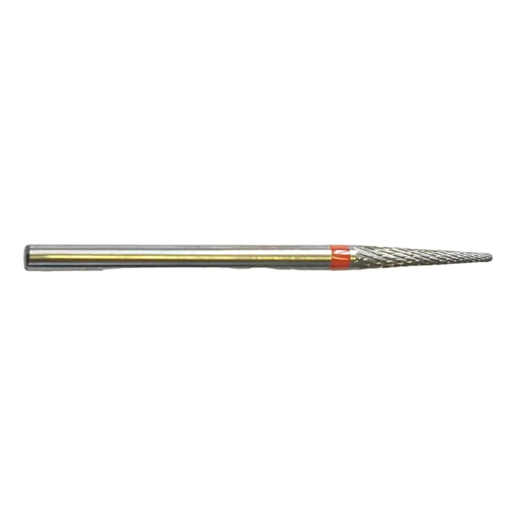 Fraise E0120 Carbure de tungstène - Abrasion et finition des ongles fins - Denture croisée fine - Forme conique - 2,3 mm - My Podologie