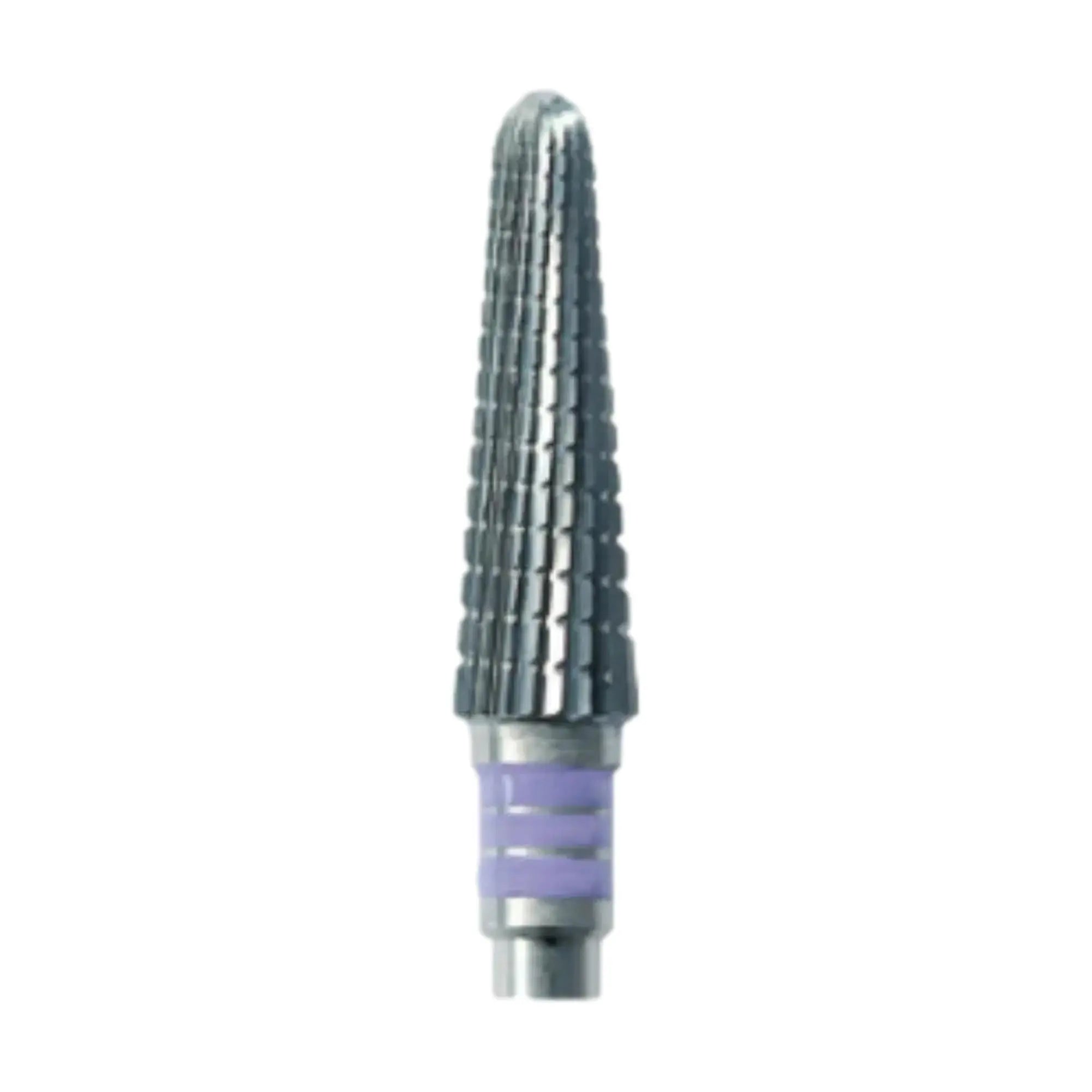 Fraise E6925 Carbure de tungstène - Abrasion des ongles normaux - Denture hélicoïdale super fine - 4 mm - My Podologie