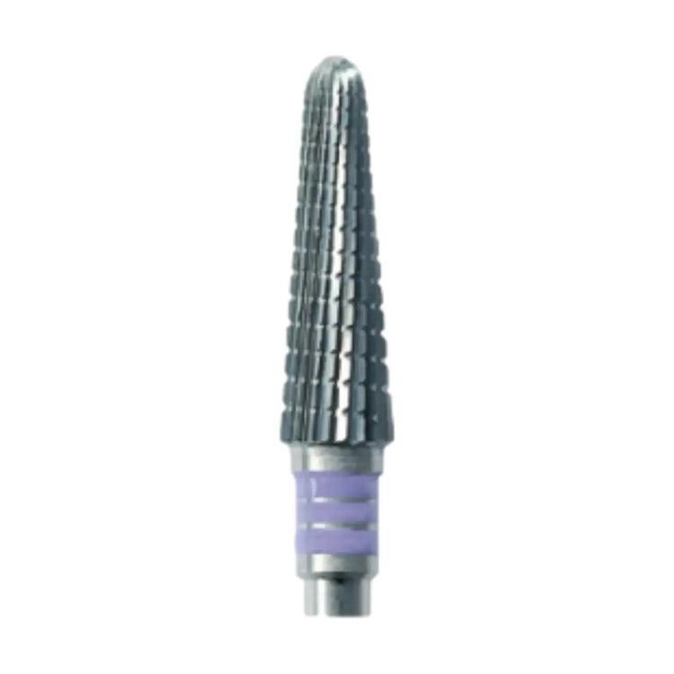 Fraise E6925 Carbure de tungstène - Abrasion des ongles normaux - Denture hélicoïdale super fine - 4 mm - My Podologie