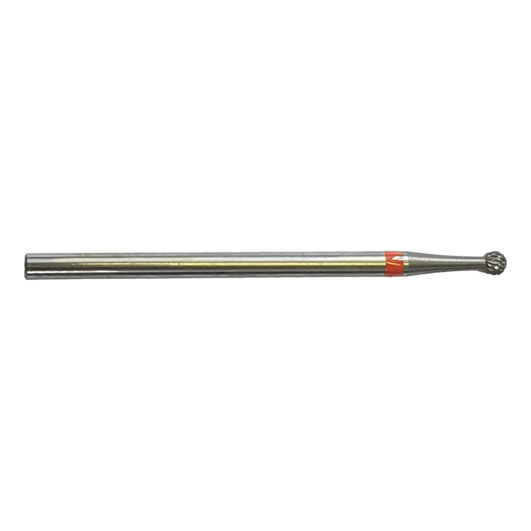 Fraise E7120 Carbure de tungstène - Abrasion et finition des ongles fins - Denture croisée fine - Forme boule - 2,3 mm - My Podologie