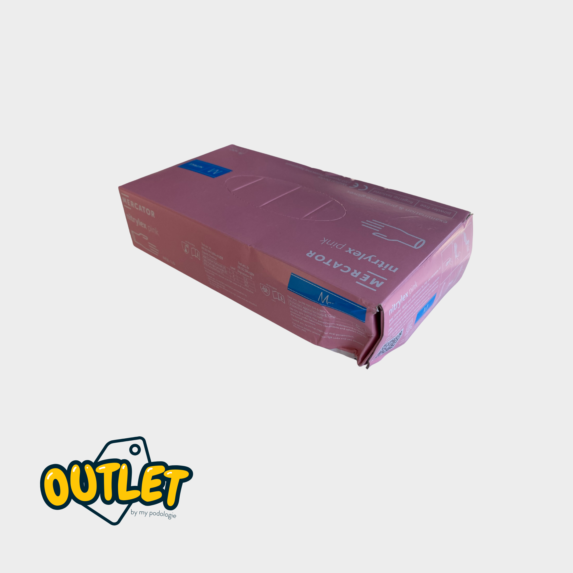 Gants d'examen - Nitrile Rose - Taille S - My Médical // Destockage